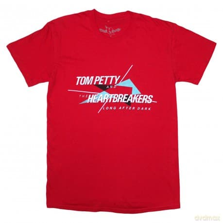 Tom Petty & The Heartbreakers: Unisex T-Shirt: Long After Dark (Red) (X-Large)