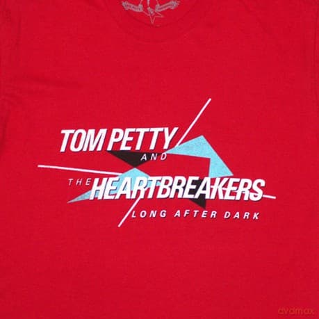 Tom Petty & The Heartbreakers: Unisex T-Shirt: Long After Dark (Red) (X-Large)