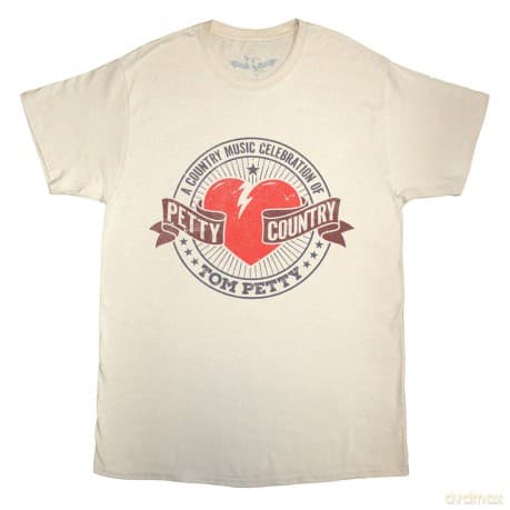 Tom Petty & The Heartbreakers: Unisex T-Shirt: Petty Country (Sand) (Small)