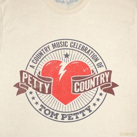 Tom Petty & The Heartbreakers: Unisex T-Shirt: Petty Country (Sand) (Small)