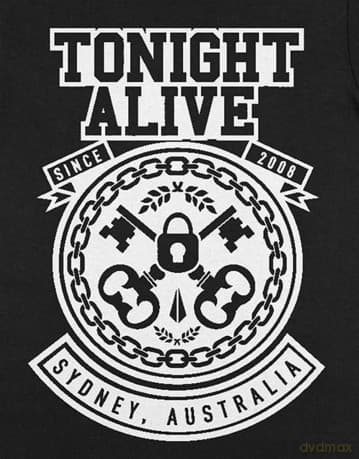 Tonight Alive: Unisex T-Shirt: TA Keys (Black) (Medium)