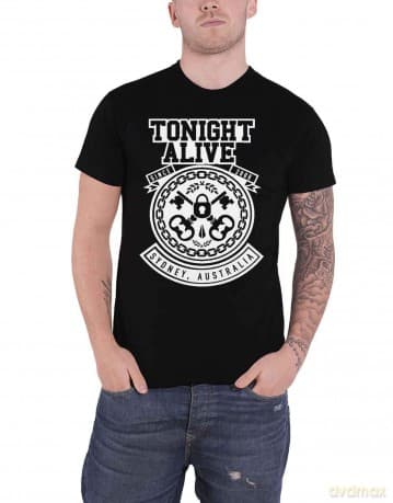 Tonight Alive: Unisex T-Shirt: TA Keys (Black) (X-Large)