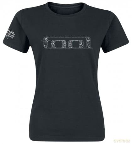 Tool: Ladies T-Shirt: Eyes Logo (Black) (Sleeve Print) (X-Large)