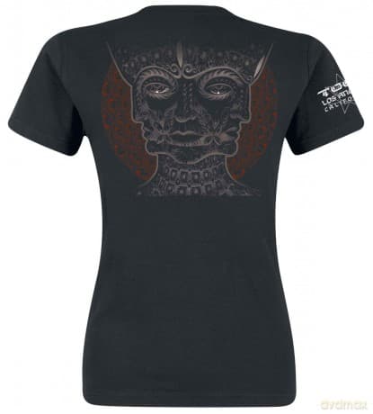 Tool: Ladies T-Shirt: Shaded Box (Black) (Back & Sleeve Print) (XX-Large)