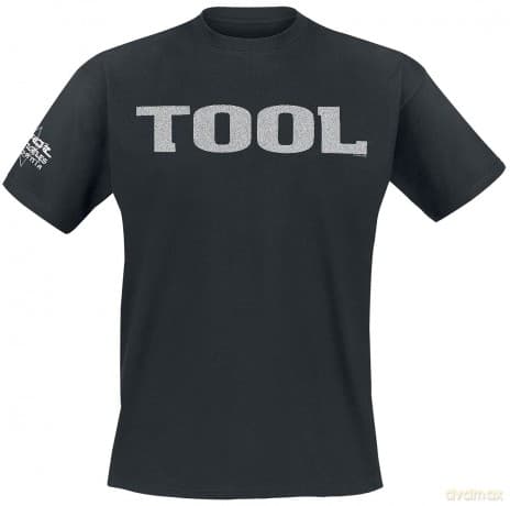 Tool: Unisex T-Shirt: Metallic Silver Logo (Black) (Sleeve Print) (Medium)
