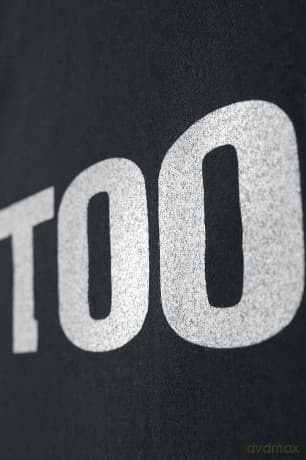 Tool: Unisex T-Shirt: Metallic Silver Logo (Black) (Sleeve Print) (Medium)