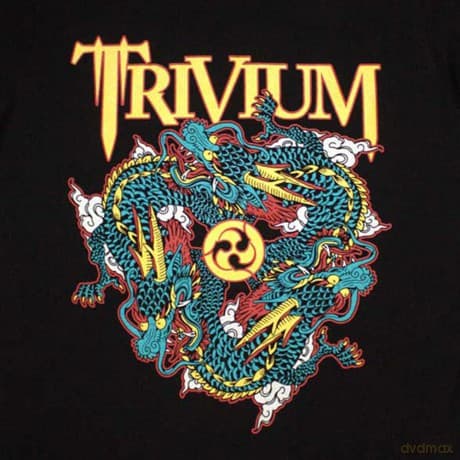 Trivium: Unisex T-Shirt: Dragon Circle Pit (Black) (Medium)