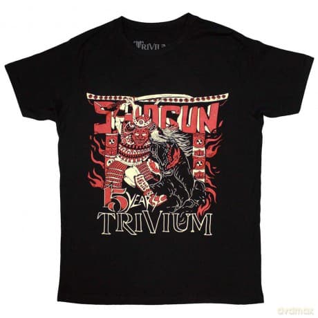Trivium: Unisex T-Shirt: Shogun (Black) (Back Print) (Small)