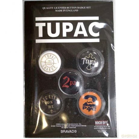 Tupac: Button Badge Pack: All Eyez On Me