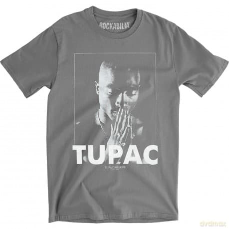 Tupac: Men's Tee: Praying (X-Large)