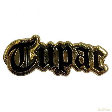 Tupac: Pin Badge: Logo Gold