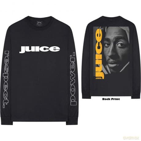 Tupac: Unisex Long Sleeve T-Shirt: Changes (Black) (Sleeve Print) (Medium)