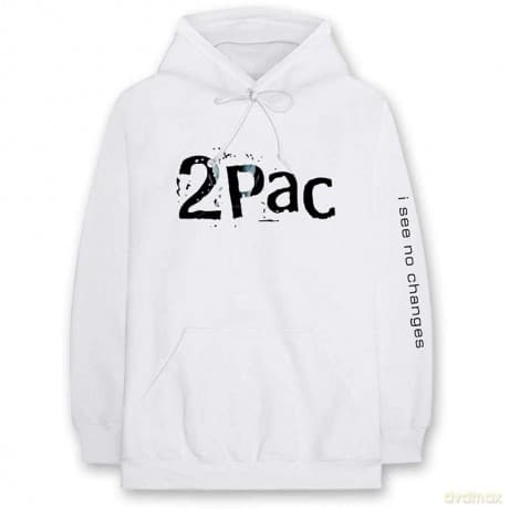Tupac: Unisex Pullover Hoodie: I See No Changes (Large)