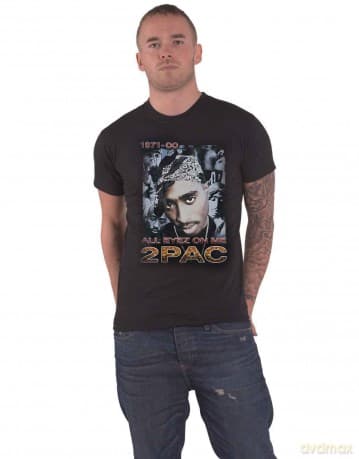 Tupac: Unisex T-Shirt: All Eyez 1971 (Black) (Small)
