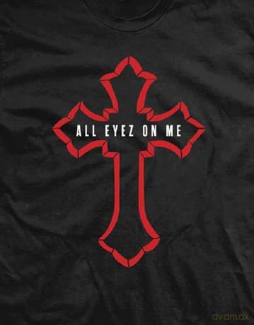 Tupac: Unisex T-Shirt: All Eyez Logo (Black) (Small)