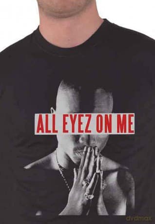 Tupac: Unisex T-Shirt: All Eyez Logo (Black) (X-Large)