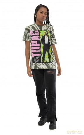Tupac: Unisex T-Shirt: All Eyez On Me (Green) (Wash Collection) (XX-Large)