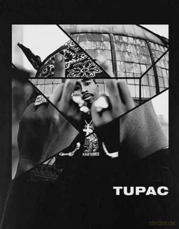 Tupac: Unisex T-Shirt: Broken Up (Black) (XX-Large)