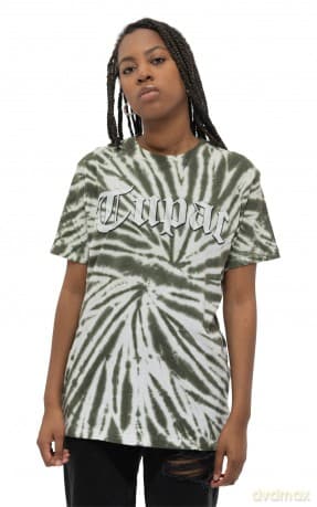 Tupac: Unisex T-Shirt: Gothic Logo (Green) (Wash Collection) (XX-Large)