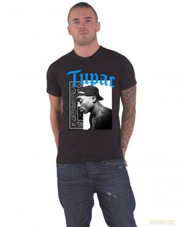 Tupac: Unisex T-Shirt: Only God Can Judge Me (Black) (Large)