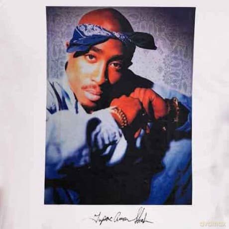 Tupac: Unisex T-Shirt: Transmit (White) (Small)