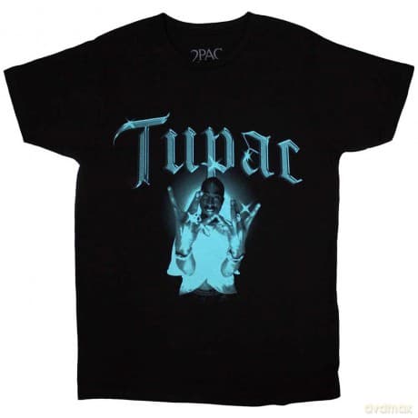 Tupac: Unisex T-Shirt: West Side (Black) (XX-Large)