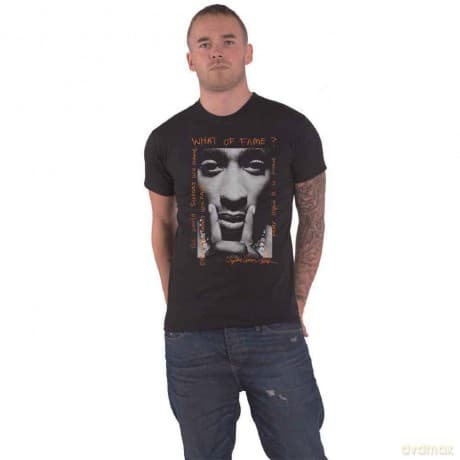 Tupac: Unisex T-Shirt: What Of Fame? (Black) (XX-Large)