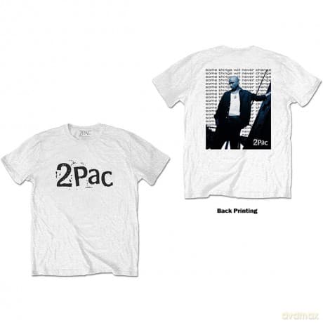 Tupac: Unisex Tee: Changes Back Repeat (Back Print) (XX-Large)