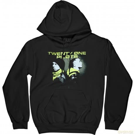 Twenty One Pilots: Unisex Pullover Hoodie: Back To Back (Black) (X-Large)