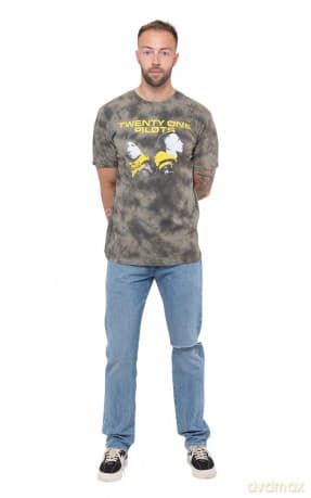 Twenty One Pilots: Unisex T-Shirt: Back To Back (Green) (Wash Collection) (Medium)