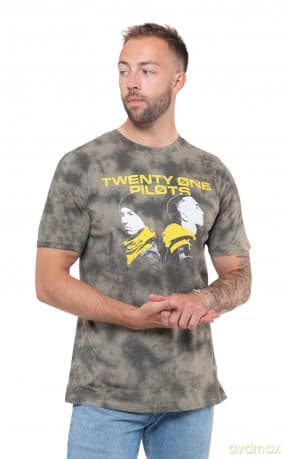 Twenty One Pilots: Unisex T-Shirt: Back To Back (Green) (Wash Collection) (XX-Large)