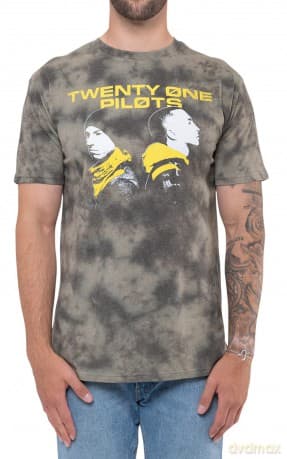 Twenty One Pilots: Unisex T-Shirt: Back To Back (Green) (Wash Collection) (XX-Large)