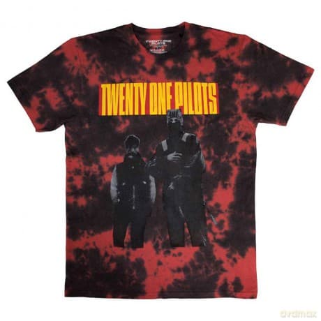 Twenty One Pilots: Unisex T-Shirt: Standing Bar (Red) (Wash Collection) (X-Large)