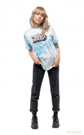 Twenty One Pilots: Unisex T-Shirt: Vintage Block Holiday (Light Blue & White Dye-Wash) (Wash Collection) (XX-Large)