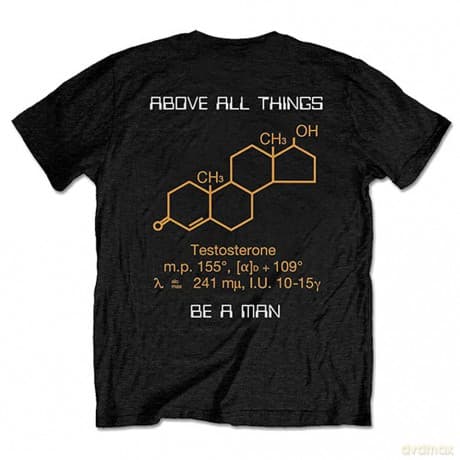 Type O Negative: Unisex T-Shirt: Be A Man (Black) (Back Print) (Medium)