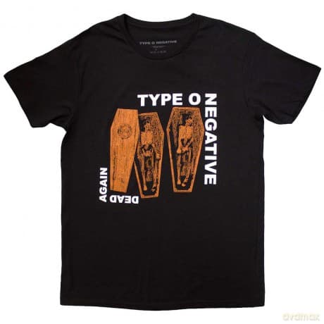 Type O Negative: Unisex T-Shirt: Dead Again (Black) (Back Print) (X-Large)
