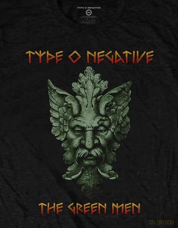 Type O Negative: Unisex T-Shirt: Green Man (Black) (Back Print) (X-Large)