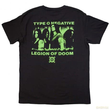 Type O Negative: Unisex T-Shirt: Legion of Doom (Black) (Back Print) (Medium)