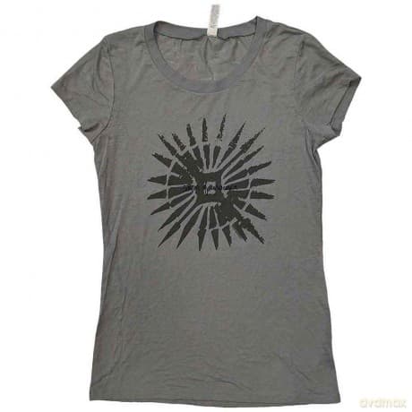 U2: Ladies T-Shirt: Songs of Innocence Disc Art (Grey) (Ex-Tour) (Medium)