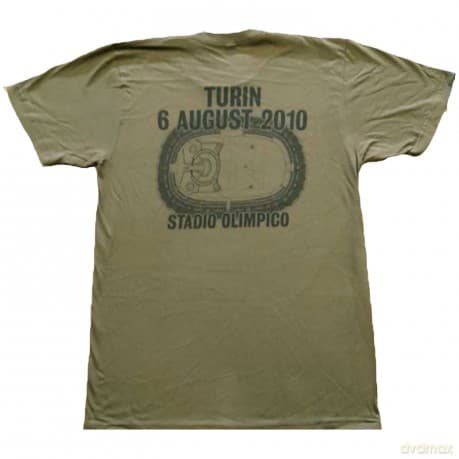 U2: Unisex T-Shirt: 360 Degree Tour Turin 2010 (Green) (Back Print & Ex-Tour) (Large)