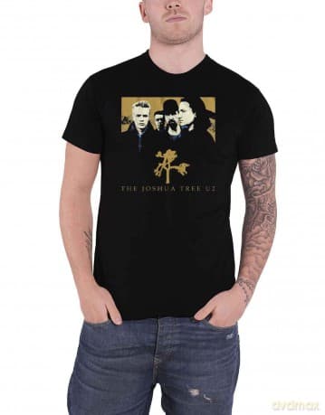 U2: Unisex T-Shirt: Joshua Tree (Black) (Large)