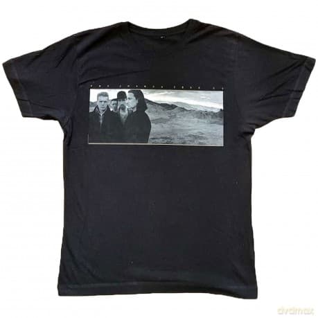 U2: Unisex T-Shirt: Joshua Tree Photo (Black) (Back Print & Ex-Tour) (X-Large)