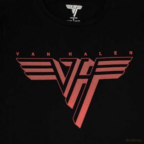 Van Halen: Ladies T-Shirt: Classic Red Logo (Black) (Large)