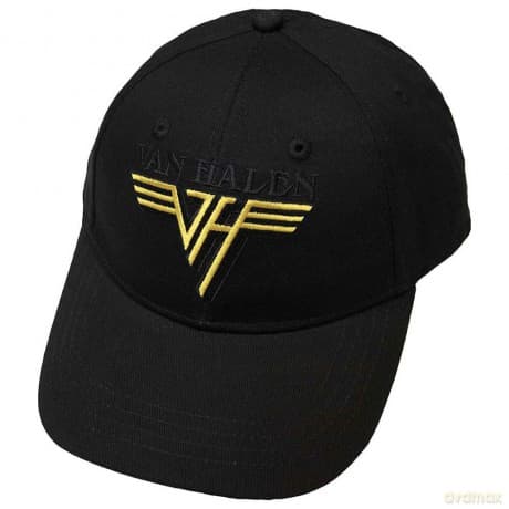 Van Halen: Unisex Baseball Cap: Text & Yellow Logo (Black)