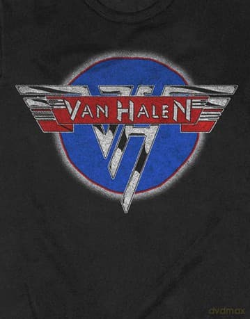 Van Halen: Unisex T-Shirt: Chrome Logo (Black) (Medium)