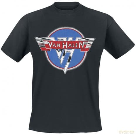 Van Halen: Unisex T-Shirt: Chrome Logo (Black) (Small)