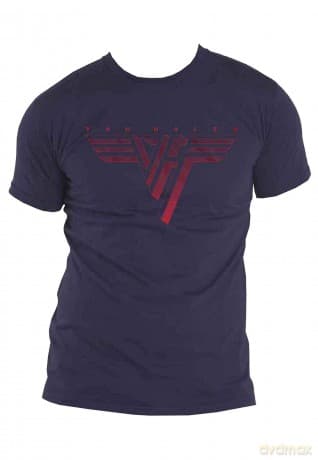Van Halen: Unisex T-Shirt: Classic Red Logo (Navy Blue) (XXX-Large)