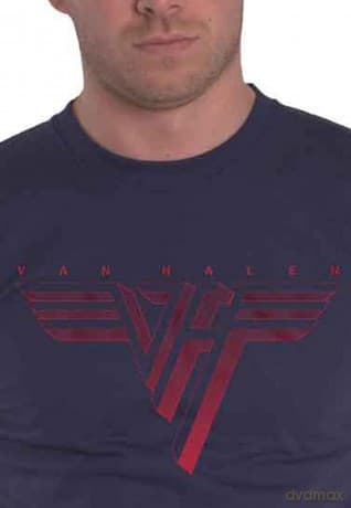 Van Halen: Unisex T-Shirt: Classic Red Logo (Navy Blue) (XXX-Large)