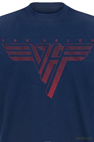 Van Halen: Unisex T-Shirt: Classic Red Logo (Navy Blue) (XXXXX-Large)