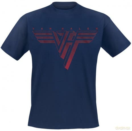 Van Halen: Unisex T-Shirt: Classic Red Logo (Navy Blue) (XXXXX-Large)
